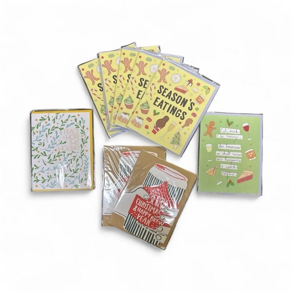 Novelty Christmas Greeting Cards- 9 pack